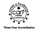 CARF accreditation seal